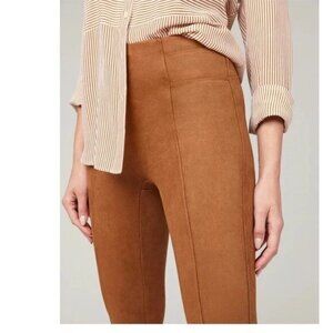 SPANX faux suede leggings in rich caramel (S)